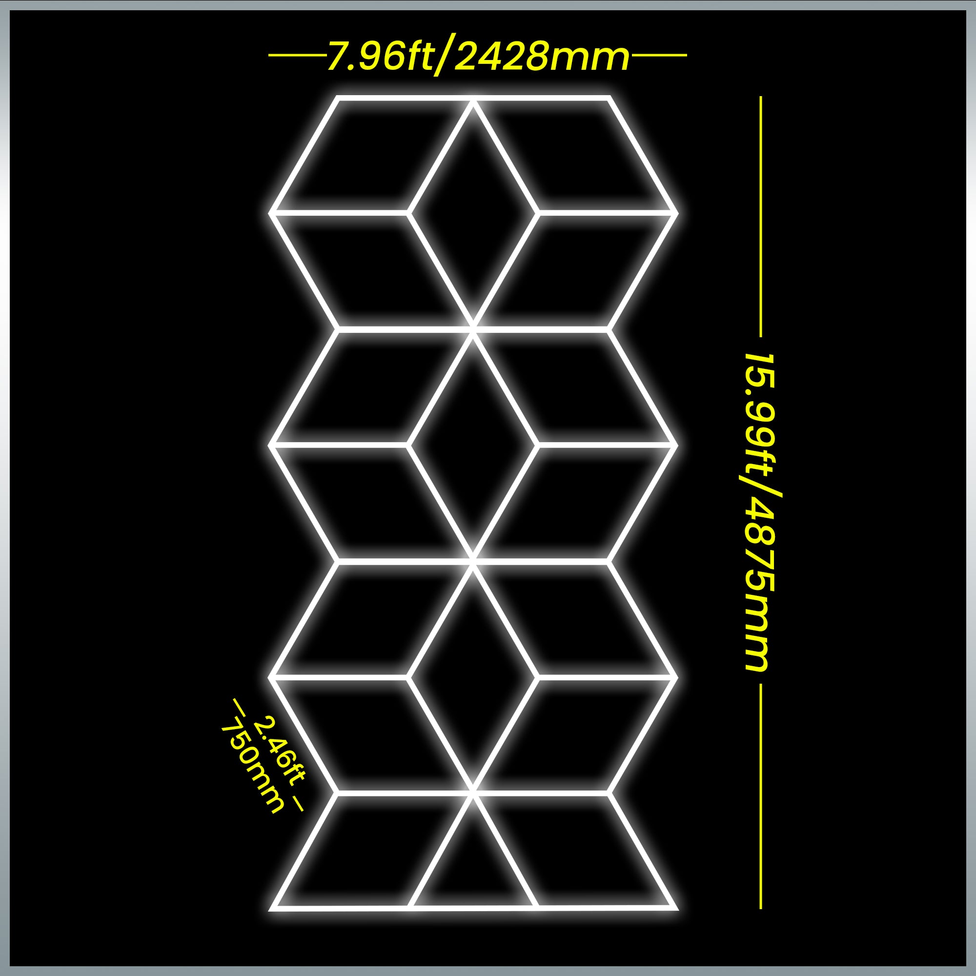 Super Bright LED Lights - 387  Watts - Model 6109