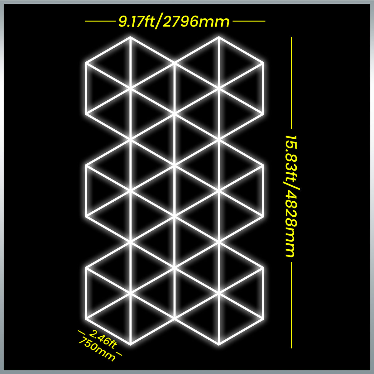 Super Bright LED Lights - 610 Watts - Modern Pattern Lights